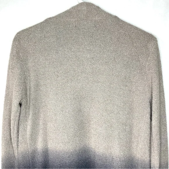 Barefoot Dreams Cozychic Lite Calypso Wrap Ombre Cardigan SZ S / M Grey Black - Picture 5 of 10